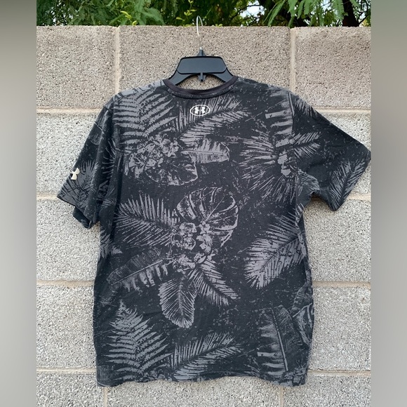 Under Armour Warrior Mana Mens Tee Shirt Large Floral Short Sleeve Project Rock - Picture 6 of 8